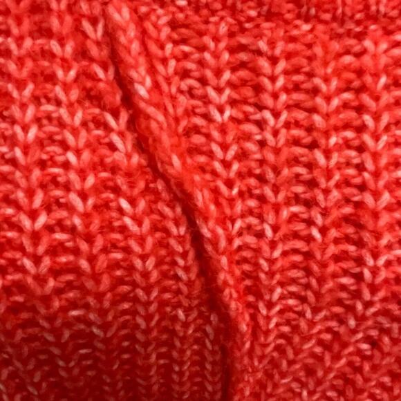 Zara Knit Women Size Small Orange Oversized Sweater Loose - Picture 3 of 5
